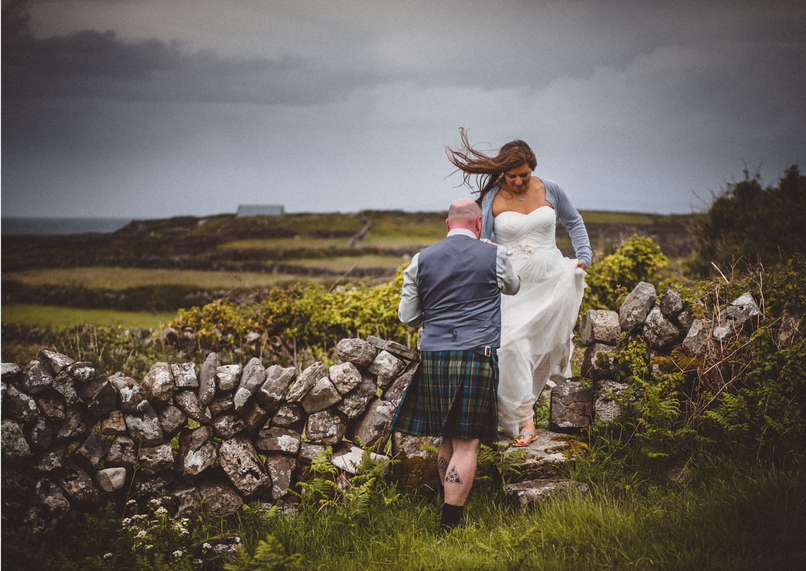 Elopement von Melissa & Chad auf Inishmore, Aran Islands, Irland