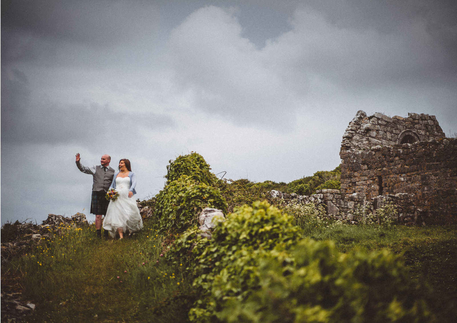 Elopement von Melissa & Chad auf Inishmore, Aran Islands, Irland