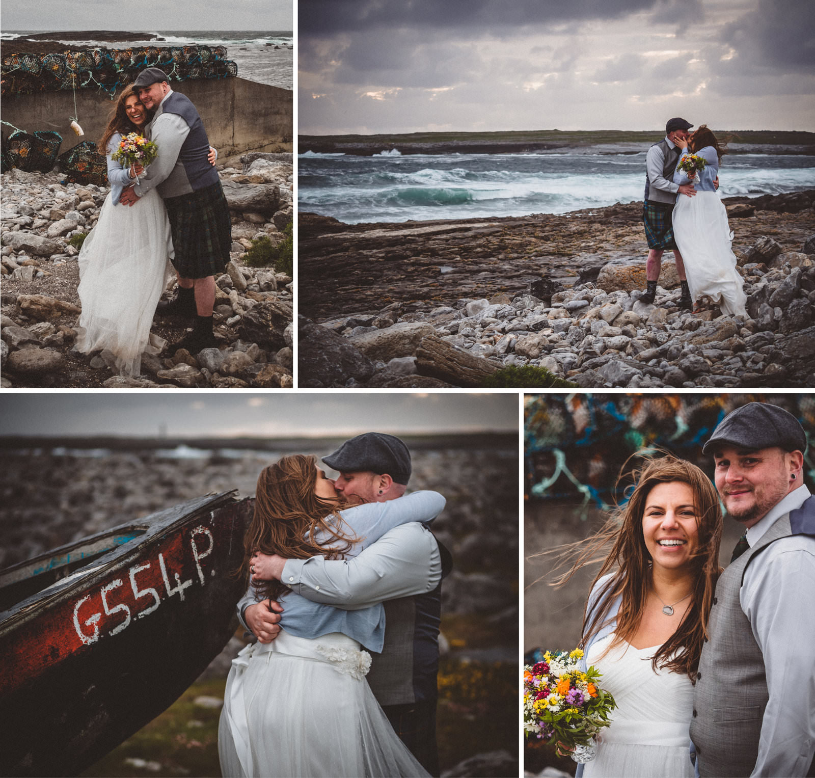 Elopement von Melissa & Chad auf Inishmore, Aran Islands, Irland