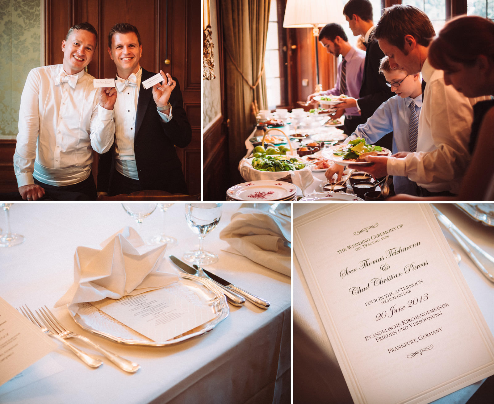 Same-sex wedding at Schlosshotel Kronberg