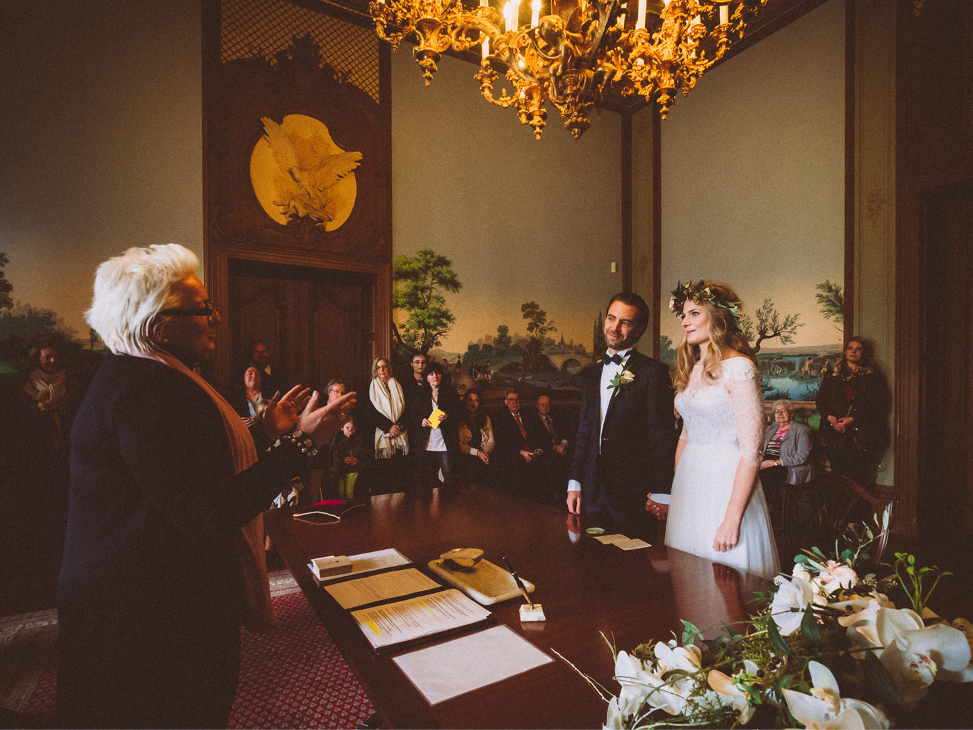 Hochzeit in Hanau - Trauung auf Schloss Philipsruhe, Hochzeitsfotos im Schlosspark Wilhelmsbad, Feier in der Wilhelmsbader Hofküche