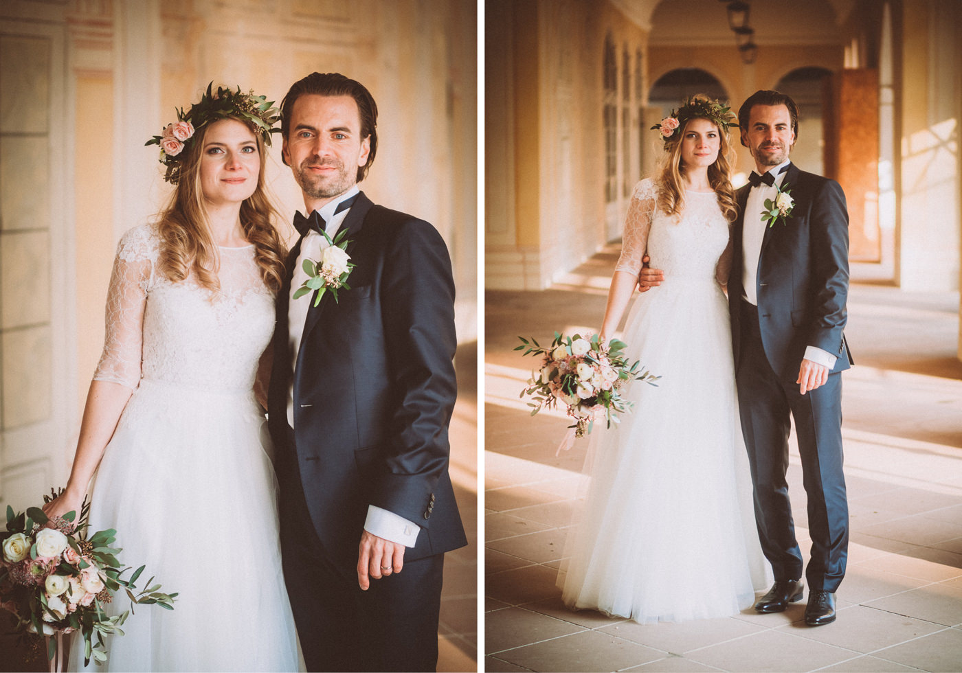 Hochzeit in Hanau - Trauung auf Schloss Philipsruhe, Hochzeitsfotos im Schlosspark Wilhelmsbad, Feier in der Wilhelmsbader Hofküche