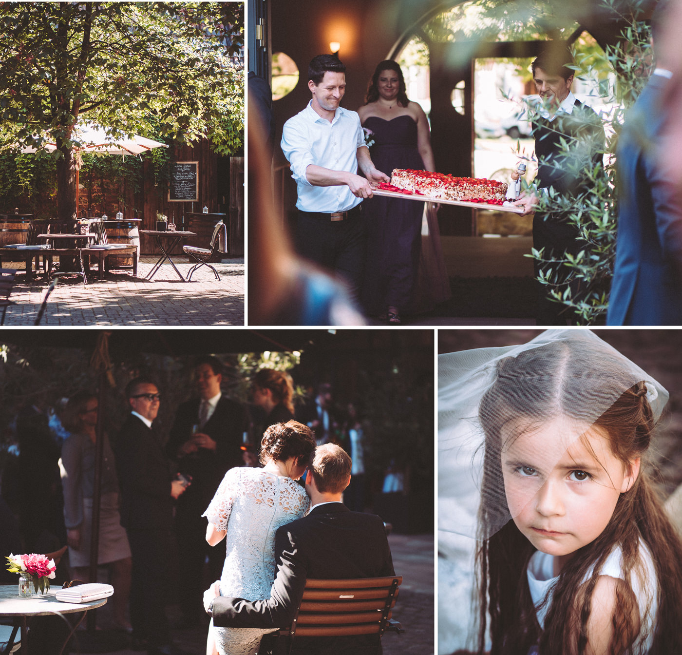 Hochzeit Grenzhof Heidelberg - kirchliche Trauung, Hochzeitsfotos bei Traumwetter, großartige Hochzeitsparty