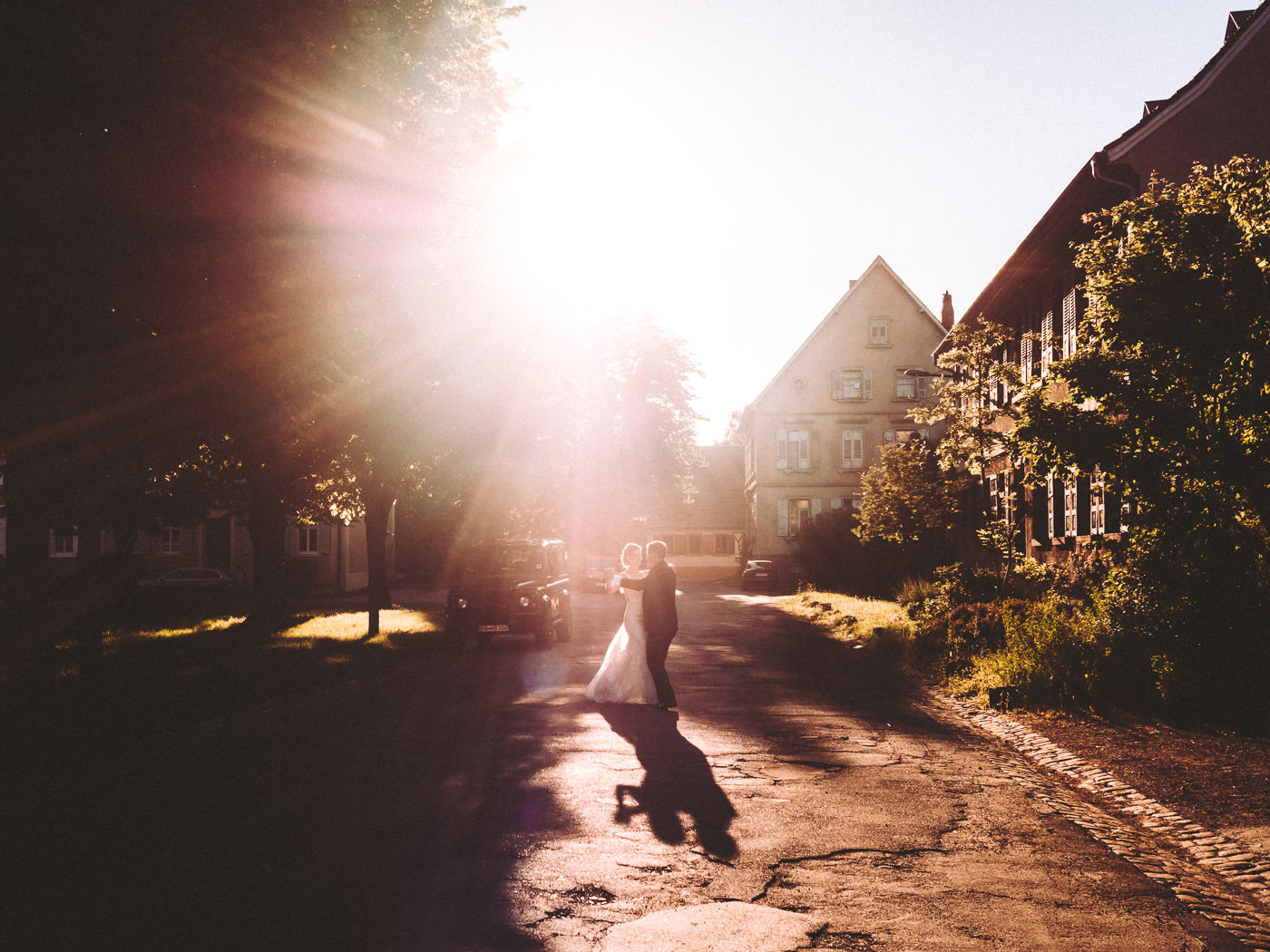 Hochzeit Grenzhof Heidelberg - kirchliche Trauung, Hochzeitsfotos bei Traumwetter, großartige Hochzeitsparty