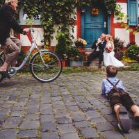 Hochzeitsfotos in der Altstadt von Frankfurt Höchst