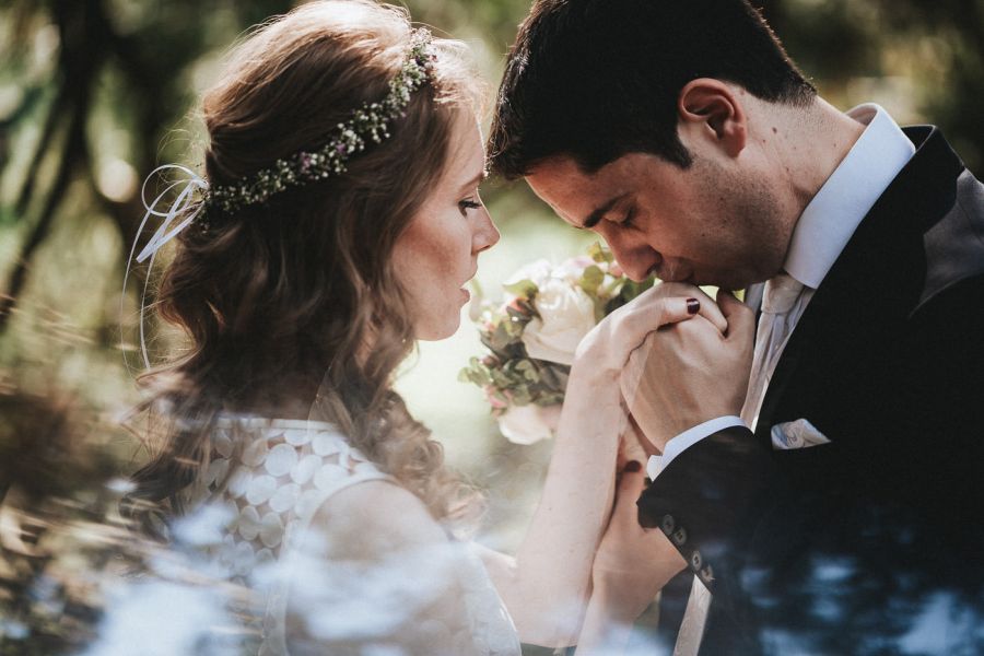 Tiny Wedding im Schlosshotel Kronberg - intime Hochzeitsfotos im Schlosspark