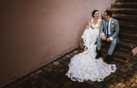 Wedding at Hotel Kloster Hornbach: Dream wedding at Hotel Kloster Hornbach in the Palatinate with Carry & Patze