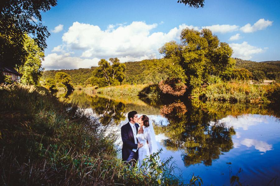 Hochzeitsfoto an der Werra, Rittergut Völkershausen